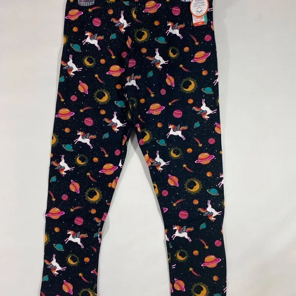 NWT Leggings Girls 14-16 Flying Unicorns, Moons and Planets
